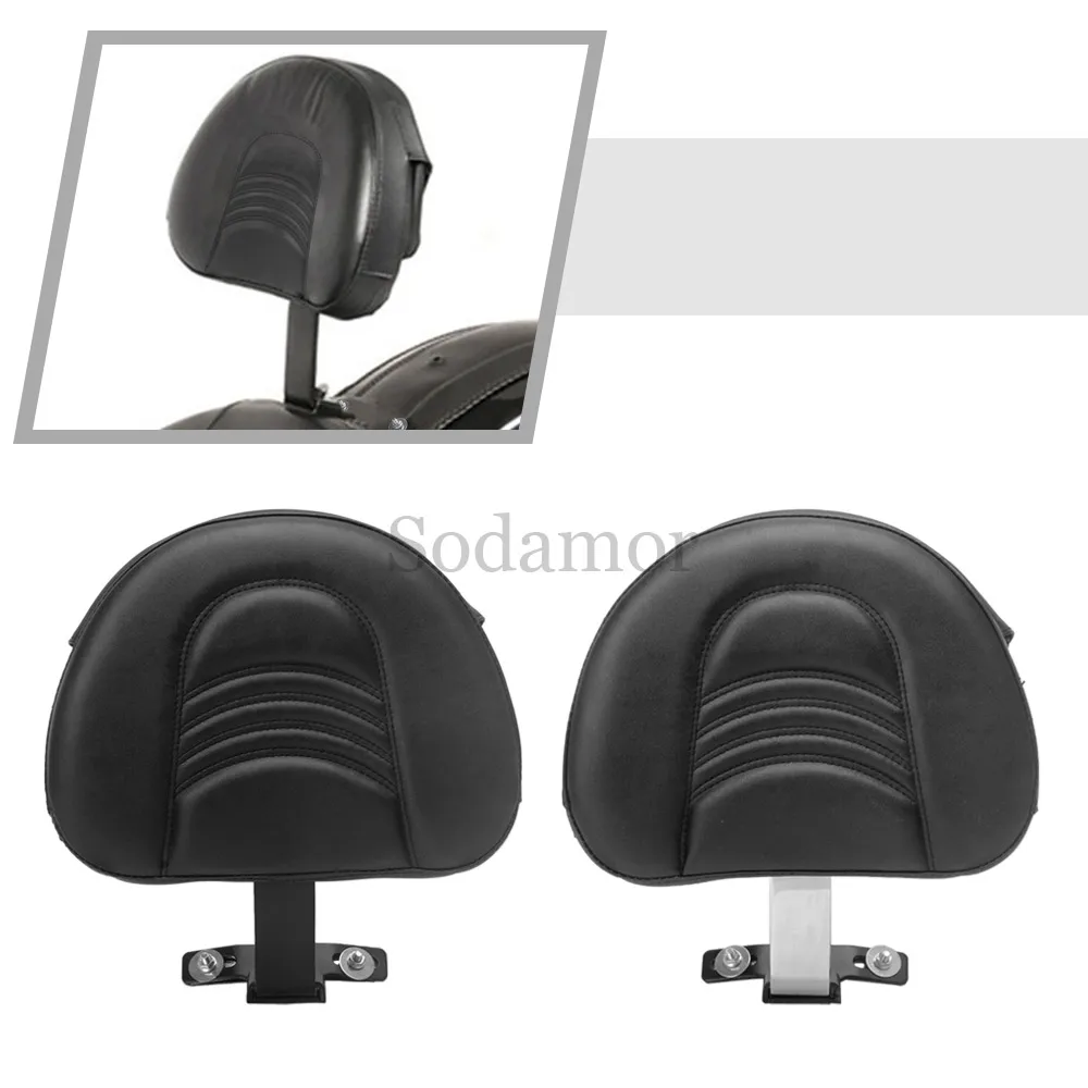 

Motorcycle Accessory Adjustable Rear Driver Rider Backrest Plug In Sissy Bar Seat For Harley Fat Boy Special/Lo FLSTFB 2010-2017