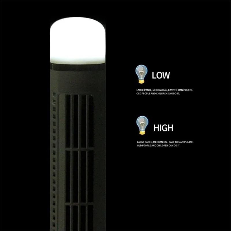 AT13 Portable Air Cooler Fan,Streamlined Tower Fan With LED,Powerful Wind,Space-Saving, Bladeless Design, USB Interface Durable
