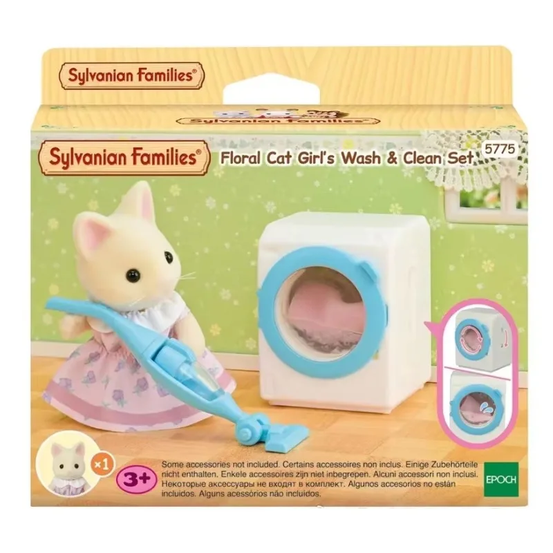 Sylvanian Families-Juego de habitación para niños, muebles de cocina, bicicleta, figuras de Anime, juguetes flocados, regalos, decoración de habitación