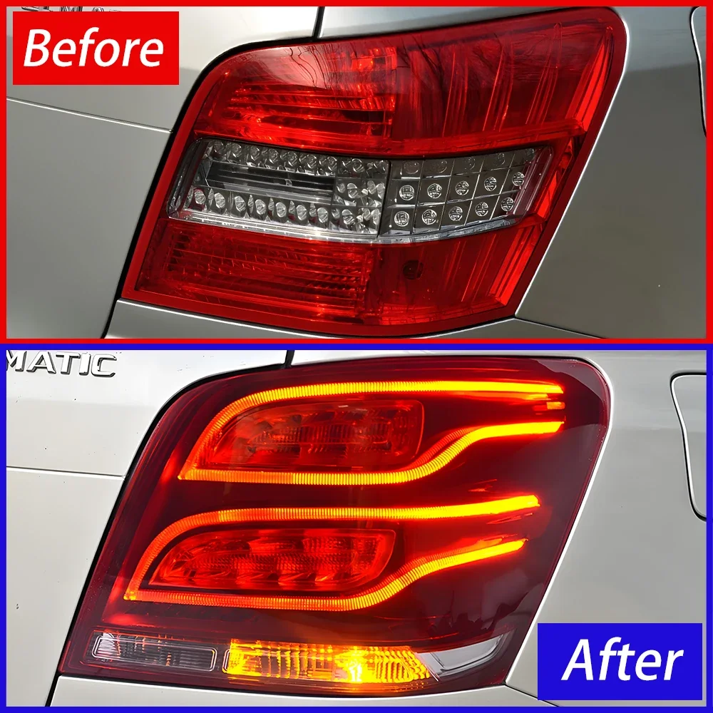 High Quality Auto Rear Back Lamps Accessories For Benz GLK 2008-2015 X204 Upgrade New LED Car Taillight Plug and Play Assembly