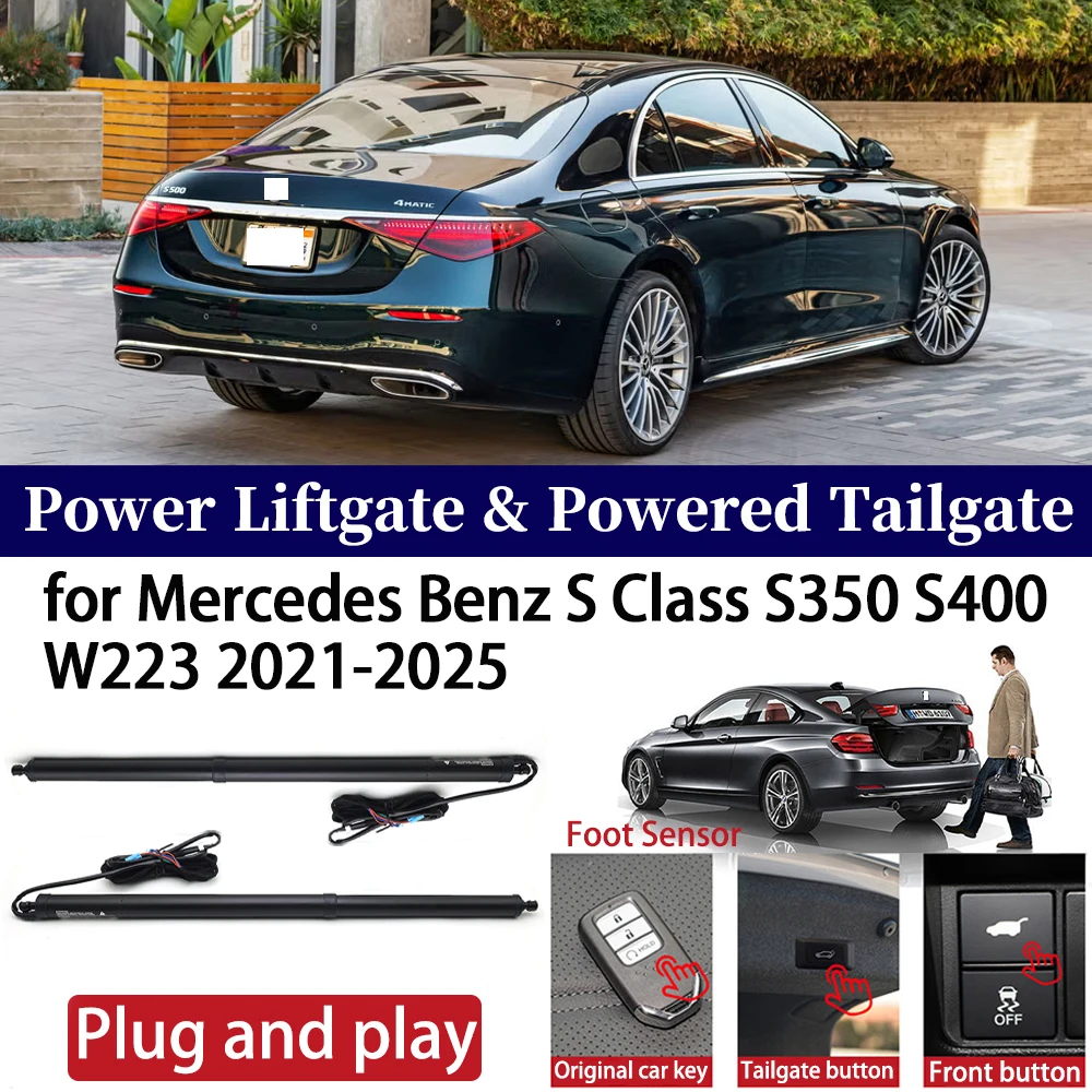 

for Mercedes Benz S Class S350 S400 W223 2021-2025 Car Auto Power Electric Tailgate Liftgate Trunk Closer System Boot Lift Motor