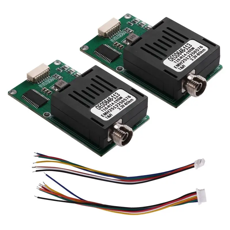 M52K-DC 5.5-26V TTL Optical Transceiver Module 80KM For Drones TX RX Fiber Optic Terminal Equipment TTL To Fiber Conversion