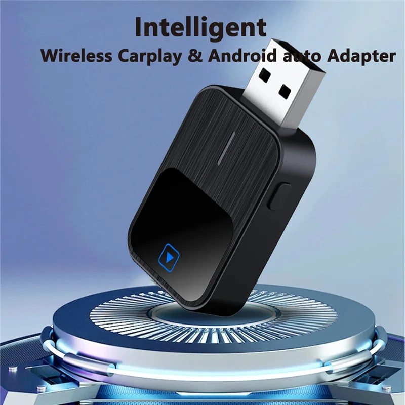 Wireless 2 In1 Carplay Adapter For Iphone Android Wired To Wireless Carplay AI Box USB Type C Connection Auto Car Dongle-AU47