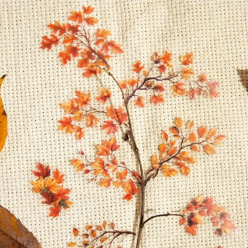 

30 шт. наклейки для скрапбукинга лесные осенние листья наклейки пакет цветущий материал декоративная возрастная ветка ветка справочник 165*98 мм