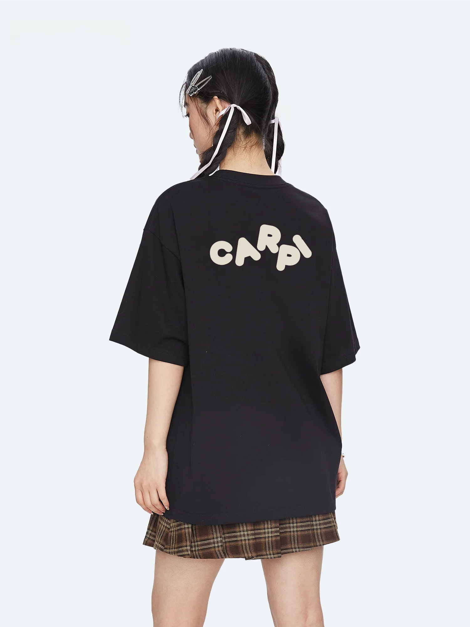 Capricorn American Casual Cotton Short Sleeve T-Shirt Women's Summer New Fashion Brand Inner Wear Half Sleeve Top