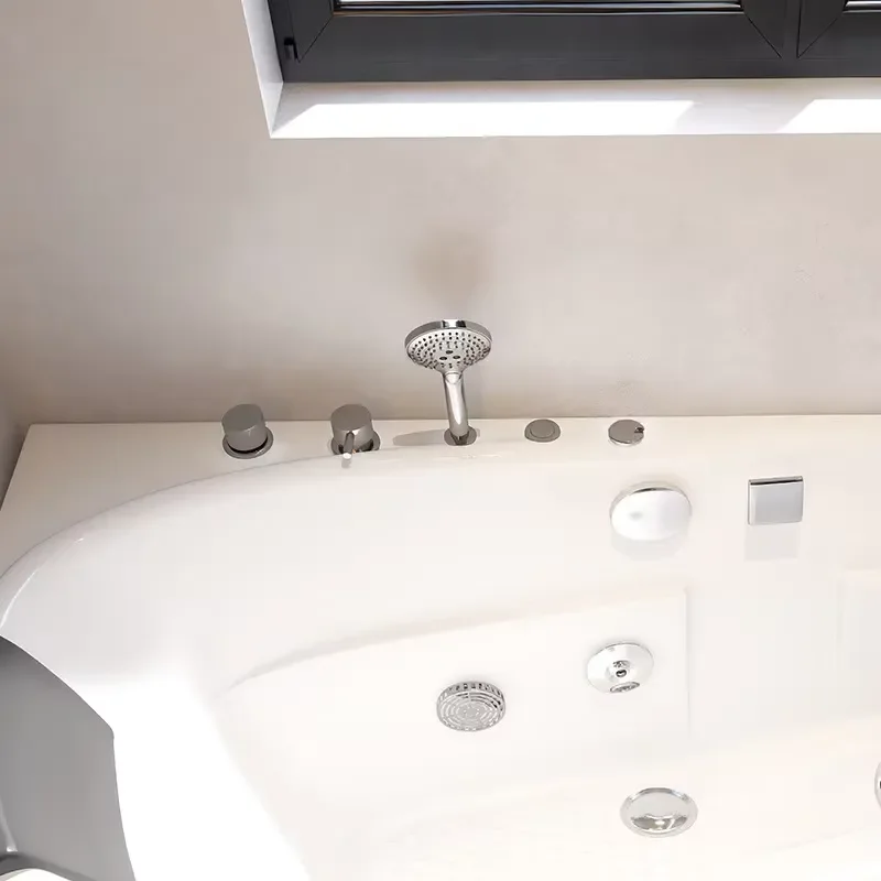 Modern freestanding acrylic jacuzzi, bubble jacuzzi 2m length soaking tub, hotel bathroom spa tub