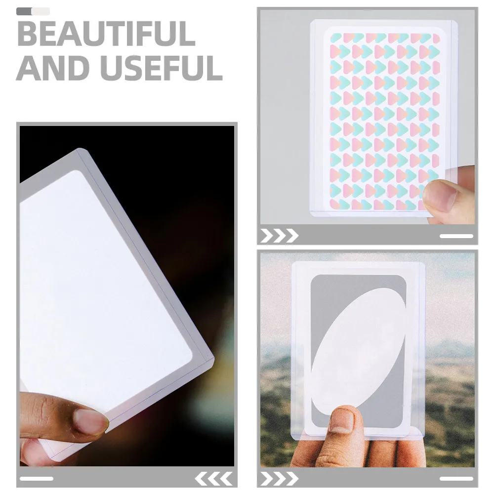 30 Pcs Card Protection Sleeves Covers Plastic Protector Matte Storage Sleves Hard Protectors Trading