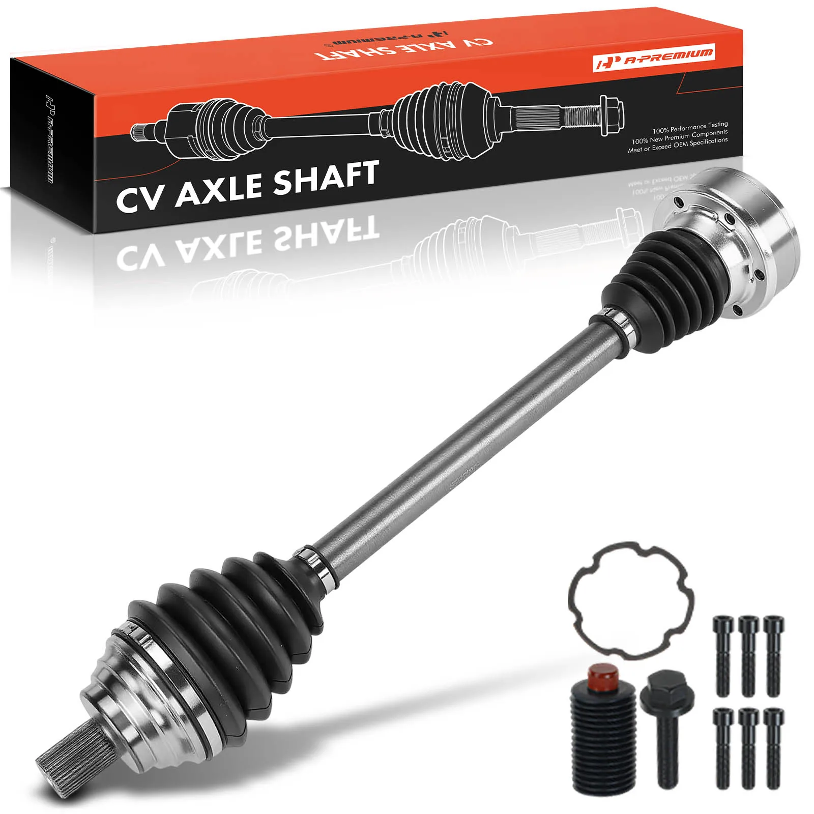 A-Premium Rear Driver Side CV Axle Assembly for Volkswagen Jetta 2015 Passat 2006-2009 Tiguan CC 2009-2017 Audi A3 Quattro