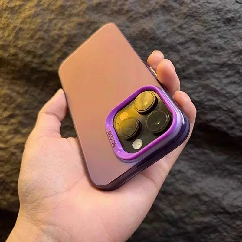 Casing ponsel Matte mewah, pelindung telepon genggam Bumper tahan guncangan untuk iPhone 15 11 12 13 14 Pro Max