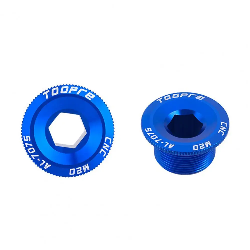 Practical Crank Screw Surface Anodizing Fine Workmanship Bike Crank Cover Anti Rust Bike Crank Cover