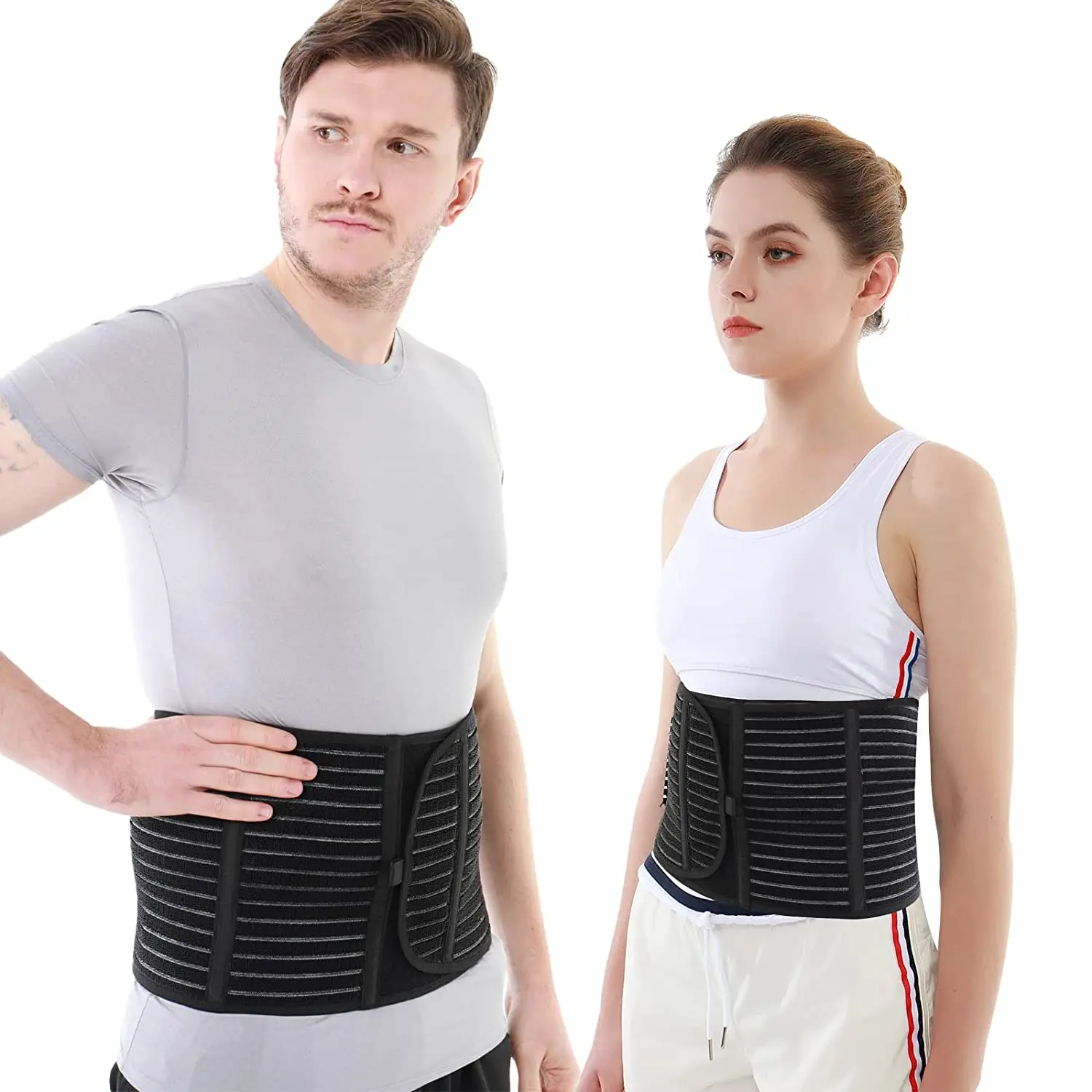HKJD Umbilical Hernia Belt for Men and Women Abdominal Hernia Binder With Hernia Support Pad Helps Relieve Pain, for Incisional