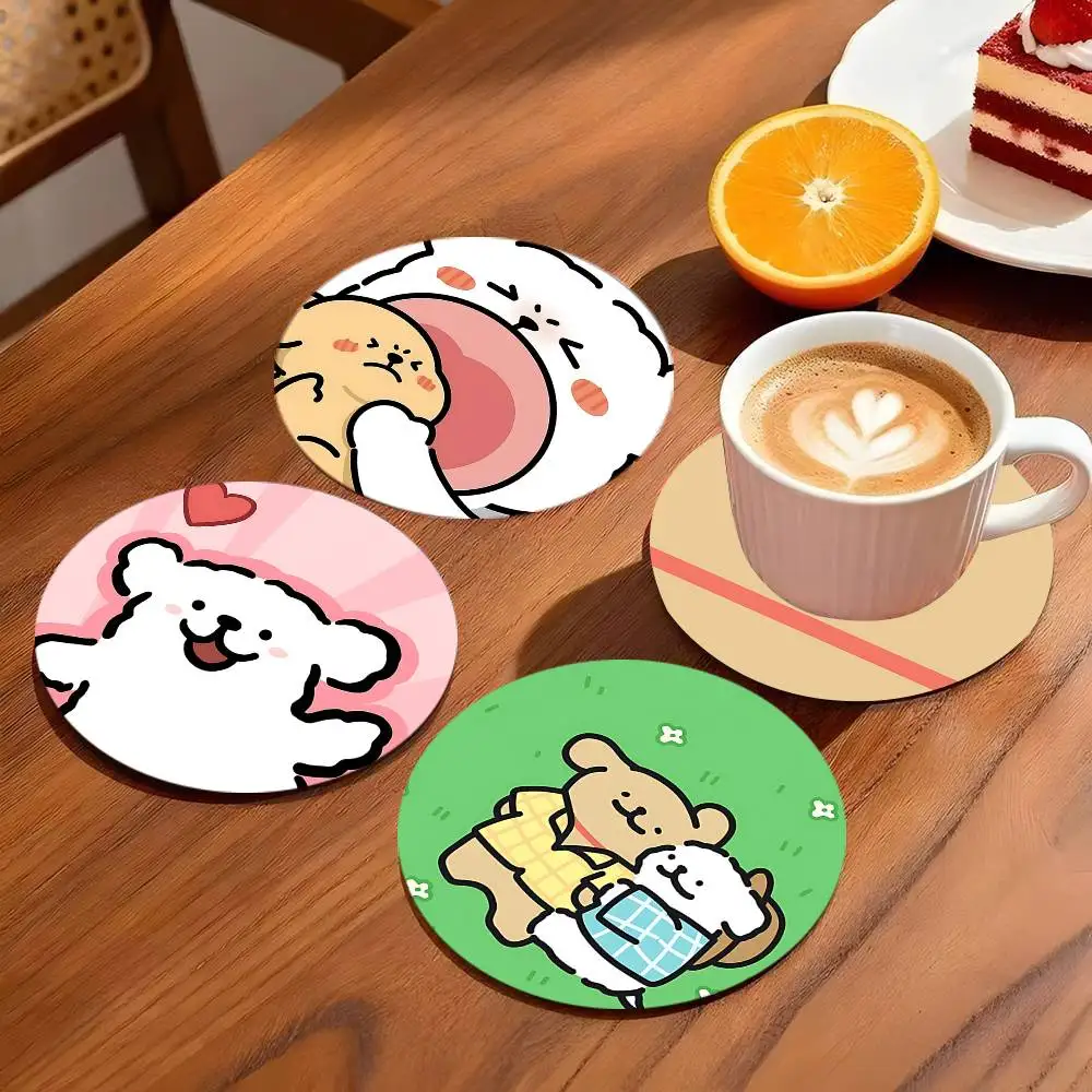 M-Maltese Coasters 10cm Round Wooden Suitable For Drinks Tea Coffee Home Gift Choice Holidays