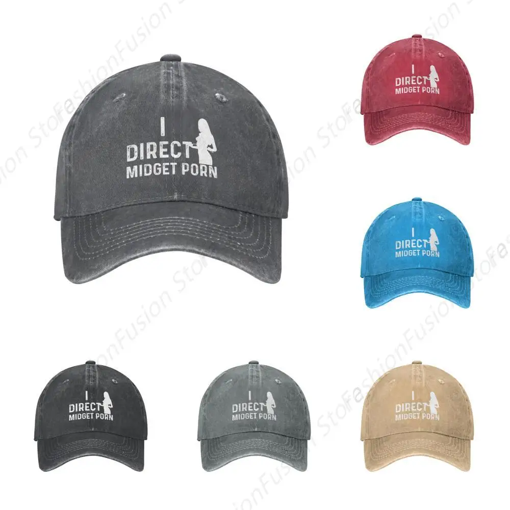 Funny Trucker Hat I Direct Midget Porn Men Baseball Cap Unisex Cowboy Caps Cool Dad Sports Hats for Casual Outdoor GYM