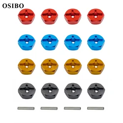 Adaptador de cubo de 12mm para WLtoys, piezas de coche RC, actualización de Metal, 144001, 144002, 144010, 124016, 124017, 124018, 124019, A949, A959, A969, A979