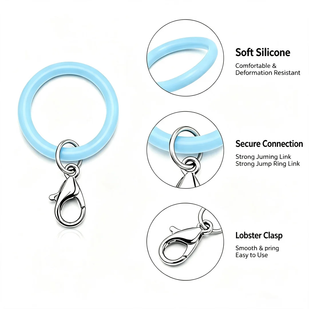 20Pcs O-Ring Lobster Clasp Set, DIY Jewelry Accessories for Umbrellas, Keychains, Bag Charms & Bracelets image 6