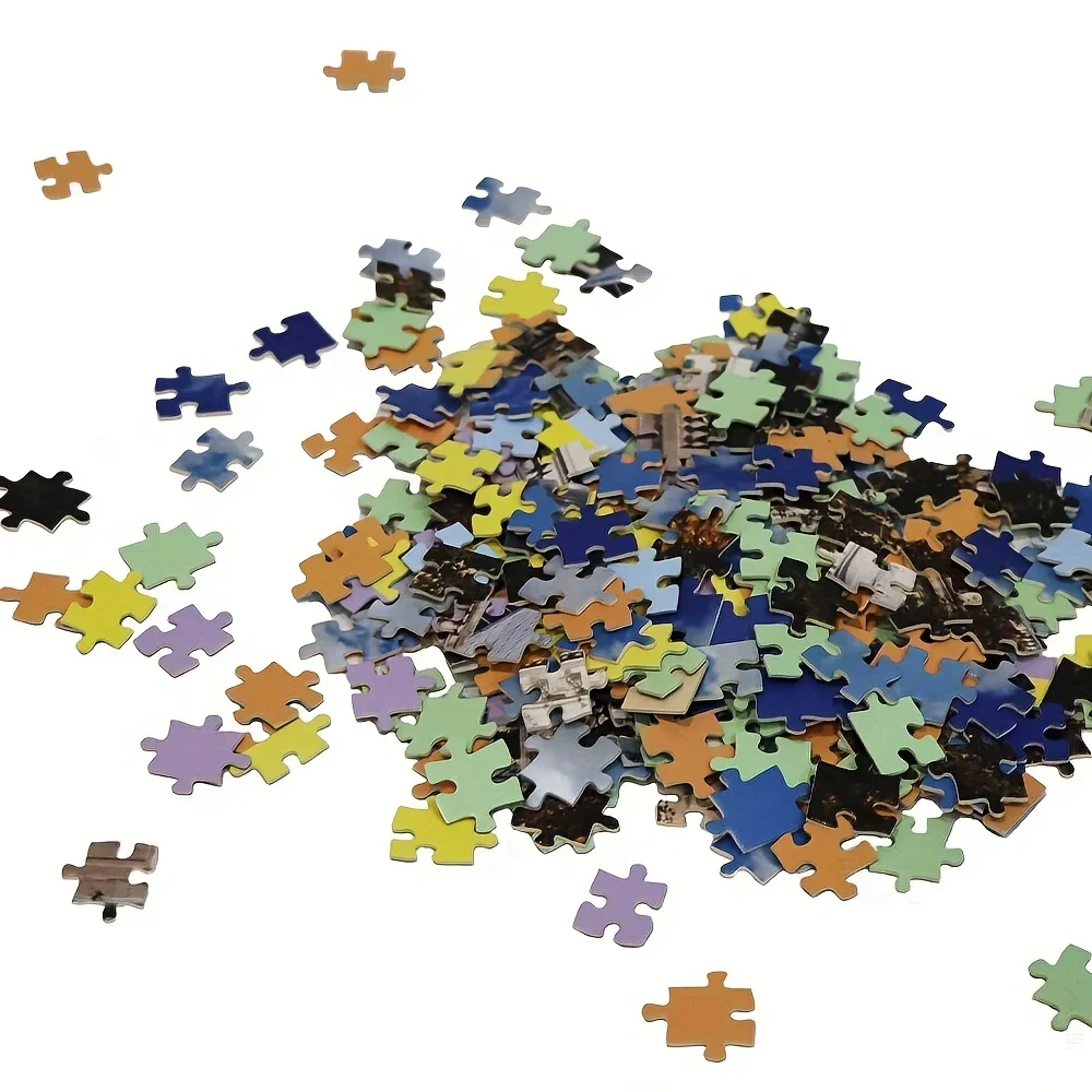 1000 pezzi di puzzle colorato per la casa 26,75''x19,25' Collezione architettonica stravagante Decorazioni per la casa moderne Regalo per gli appassionati di design