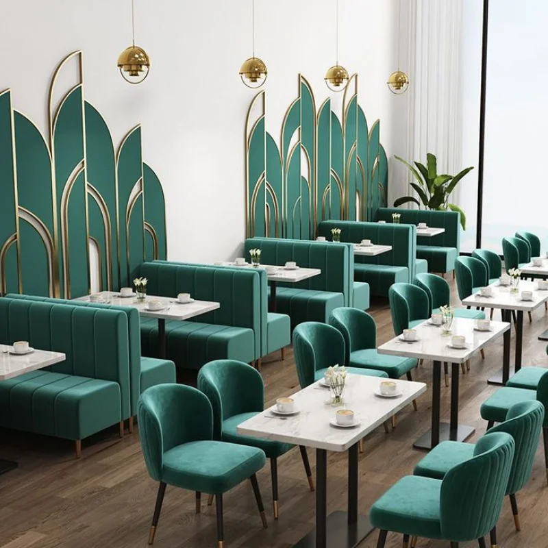 custom.Banquette Booth Seating Design Coffee Shop Fast Food Hotel Restaurant Solid Wood Furniture Sofa Chairs Table Sets Sup