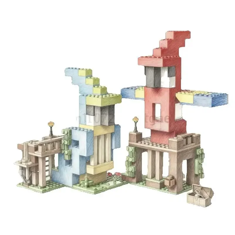 

New Parrot House Building Block Model Assembly Technology Building Block Series Toys Children Adult Christmas Gifts