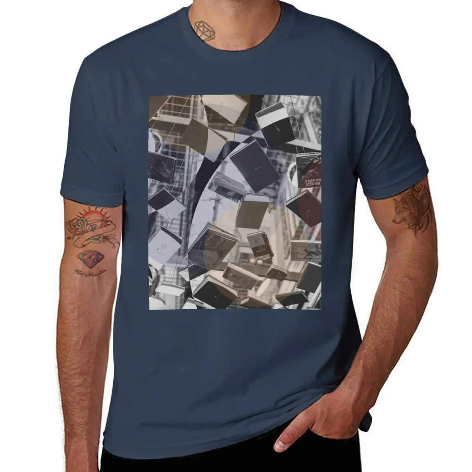 Library T-Shirt Work Casual Loose Fit T-Shirt