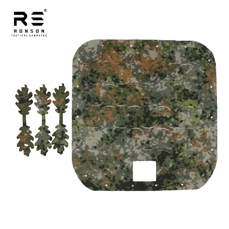 M19 NFP-グリーン オランダ迷彩 3D レーザーカット タクティカル FAST ヘルメット スクリムカバー エアソフト ペイントボール 個人防衛 NIR用