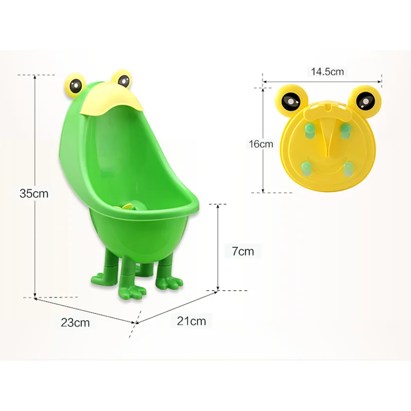 Portable Toilet Boy Urinal Children's Pot Cartoon Baby Potty Toilet Vertical Adjustable Height Wall-Mounted Pee Training Potty