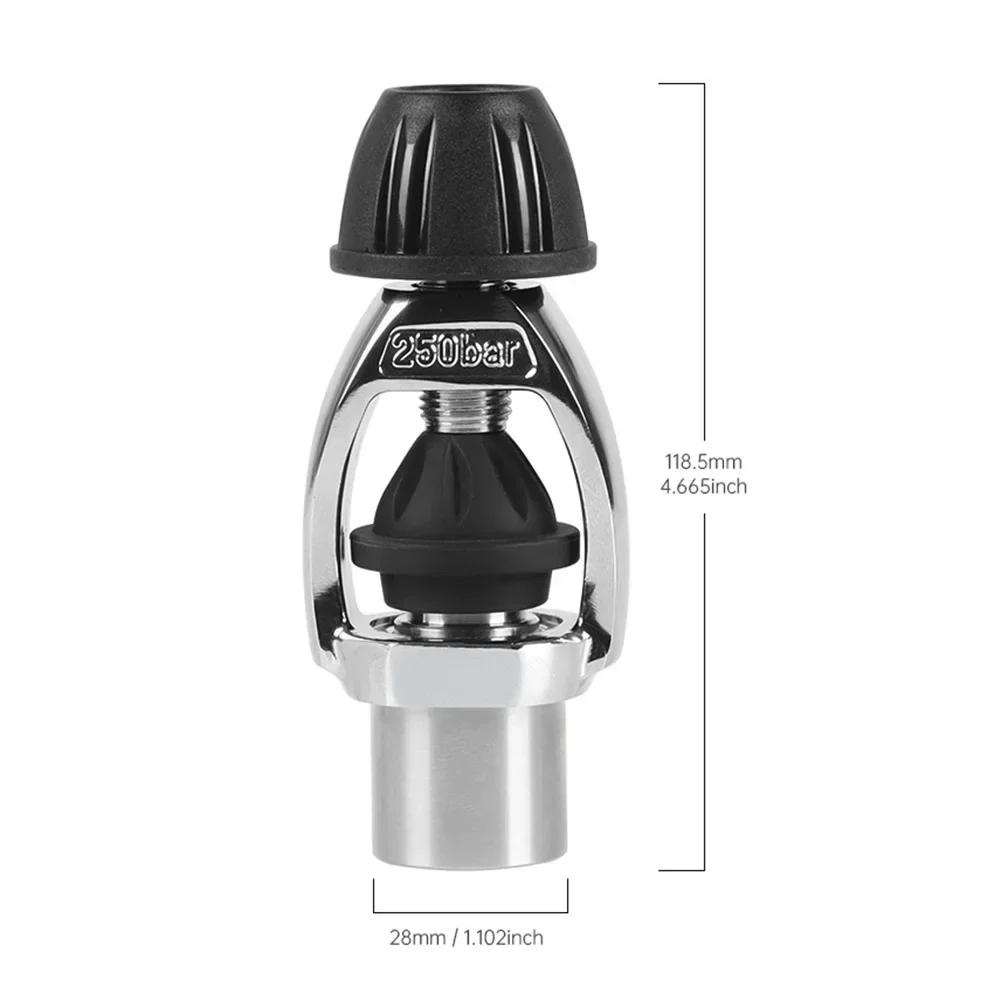 Scuba Diving Regulator DIN To For Yoke Adapter Inflator With Dust Cap G5/8 Thread Connector For Diving Tank Inflatable Accessory