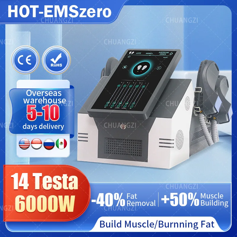 

Emszero EMS RF Sculpt Machine Slimming Technology 6500W Fat Removal Build Muscle Body Pelvic Stimulate Equipment Electromagnetic