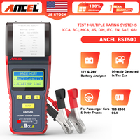 ANCEL BST500 12V 24V Car Truck Battery Tester Analyzer with Built-in Printer Battery Analyzer Truck Battery Diagnostic Tool