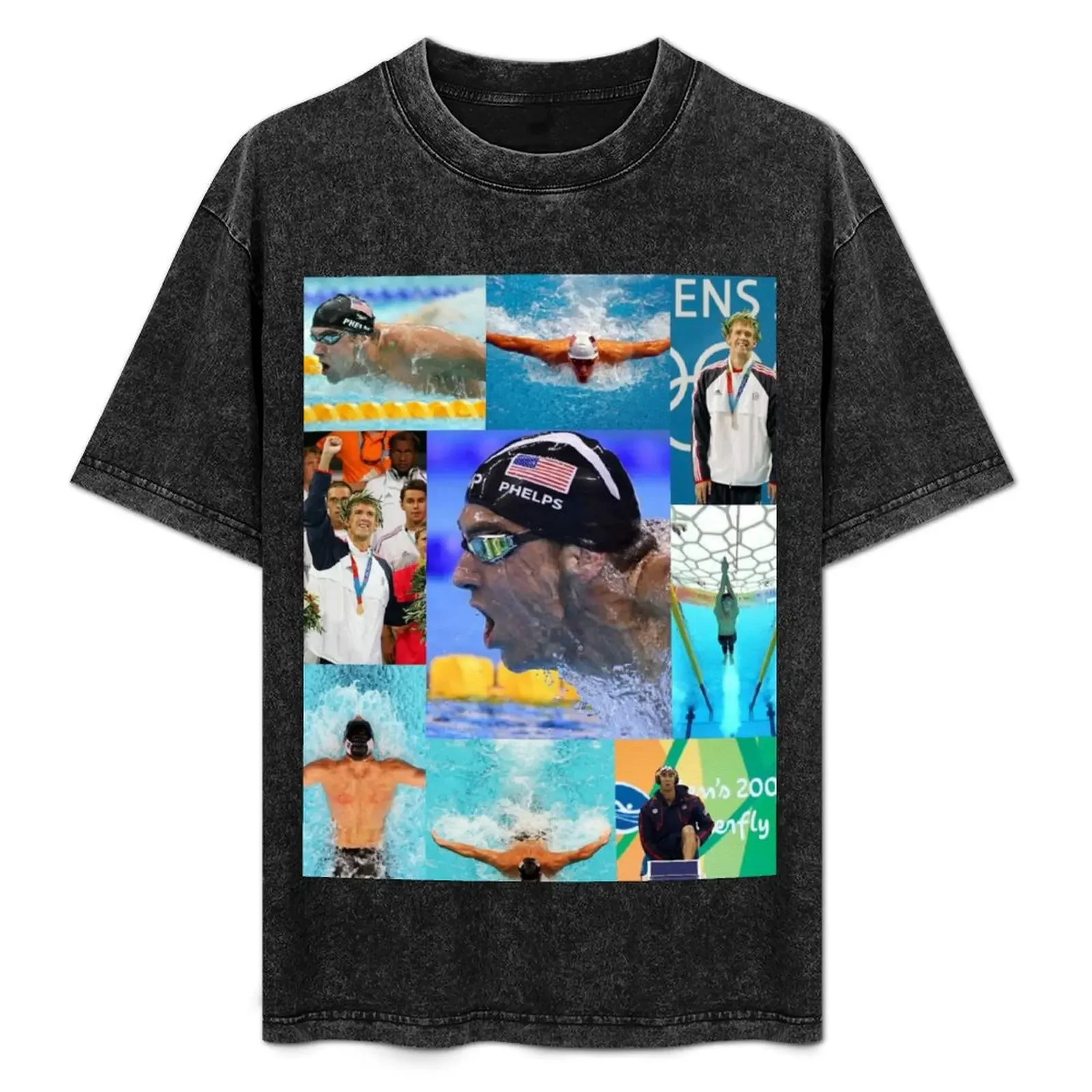 

Michael Phelps T-Shirt Funny t-shirt oversize t-shirts man Blouse Luxury man T-shirts for men cotton