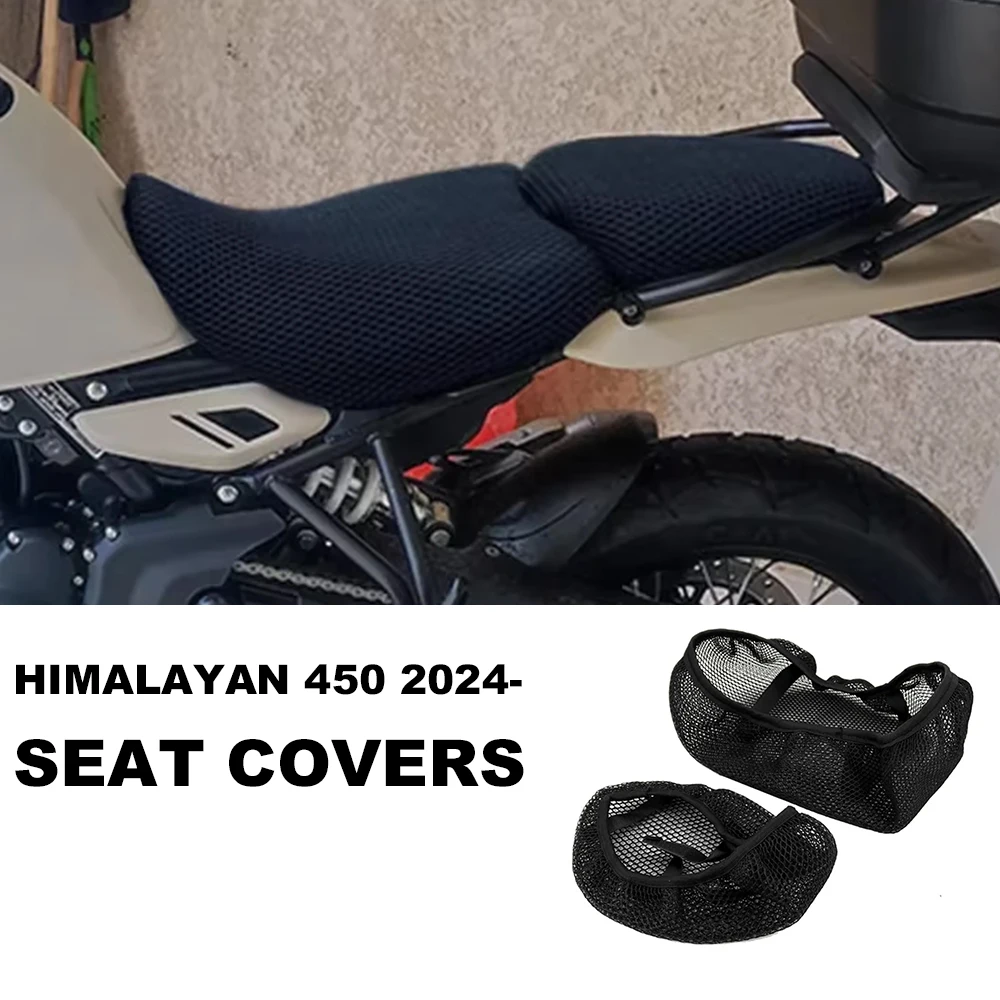 For Royal Enfield Himalaya 450 2024- Nylon Seat Cushion Against Wear 3D Protect Himalaya 450 Motorcycle 3D Airflow Seat Cover