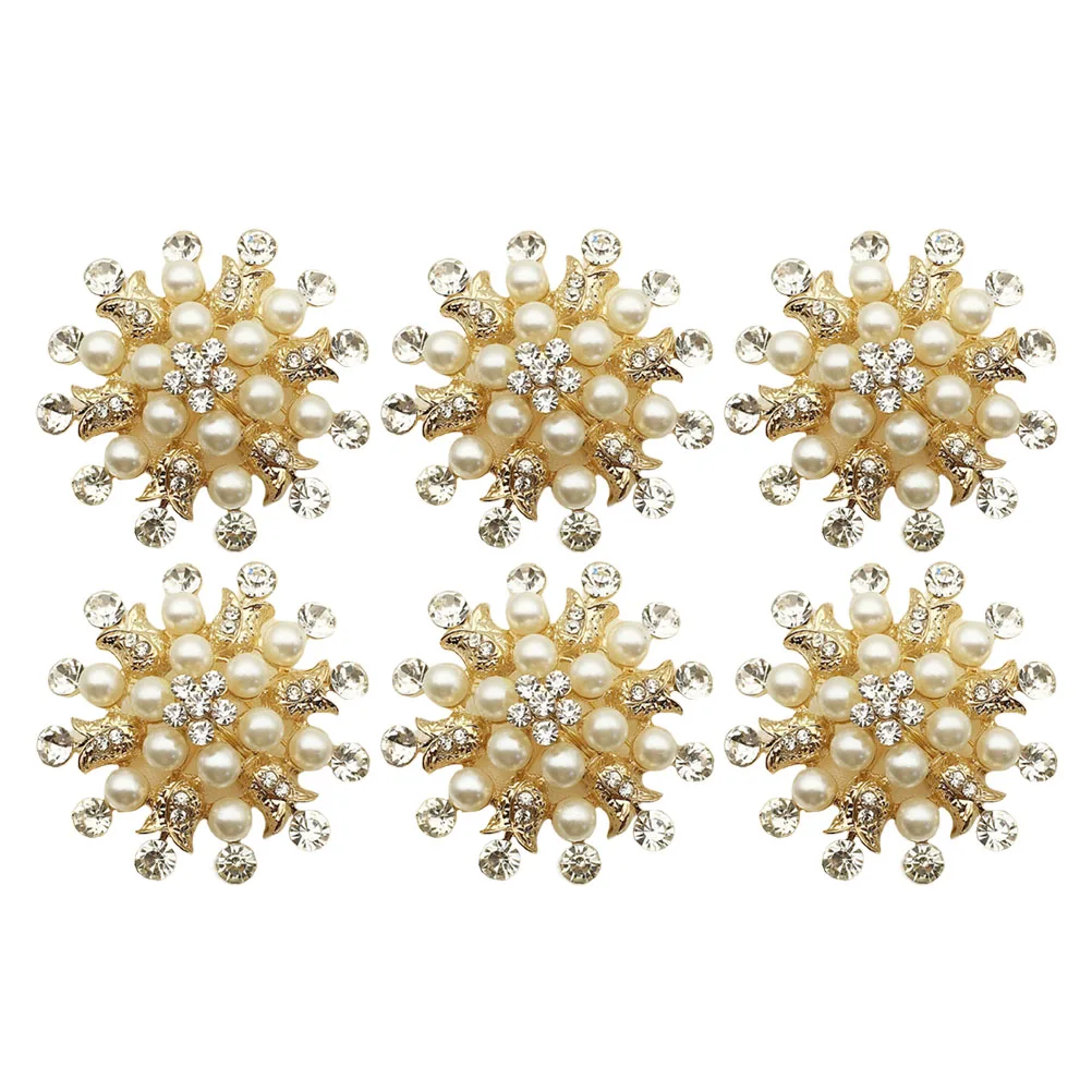 

6pcs Napkin Rings Christmas Snowflake Decor Serviette Buckles Napkin Holder Banquet Wedding Reunion Party Kitchen Bar Supplies