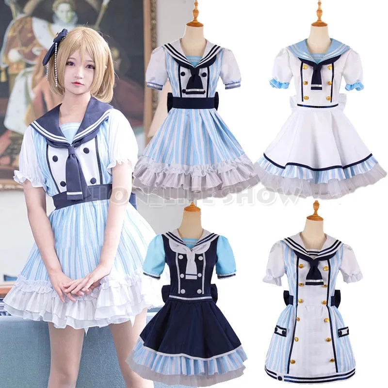 

2025 New Love live Lovelive Umi Kotori Nico Rin Eli Pirate Cosplay Costume Sailor Dress ★★★