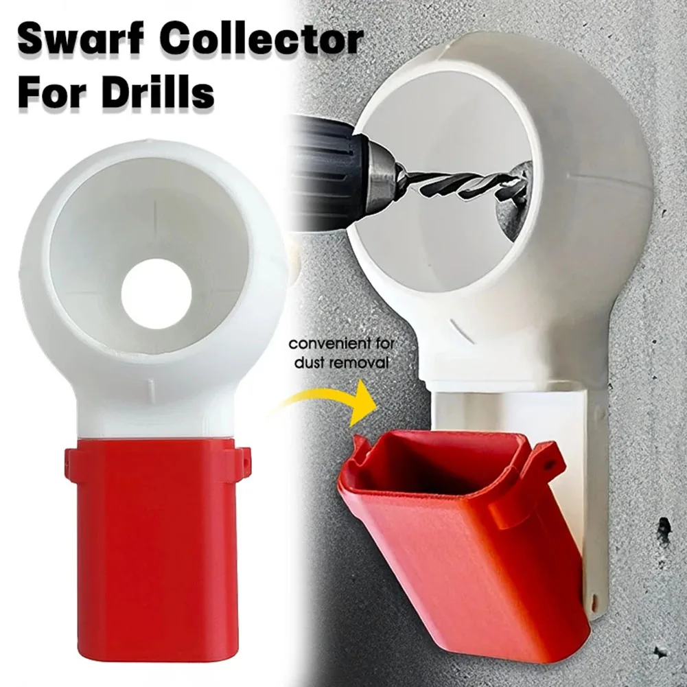 1pcs Electric Drill Saw Dust Collector Catcher With Built In Guide Water Bottle Interface 126x40mm For Hole Opening Dust Capture