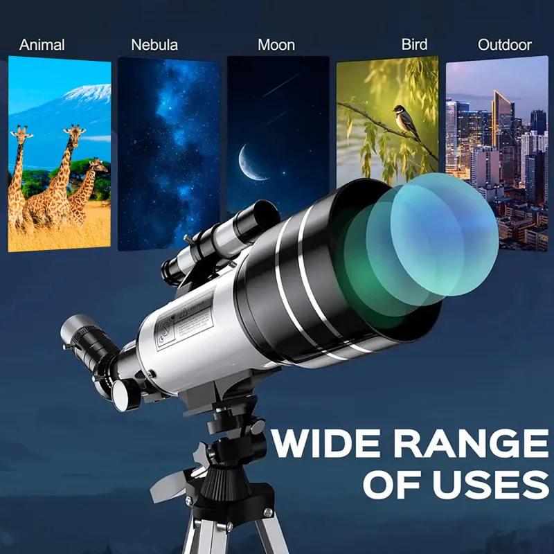 

New HD150X astronomical telescope high magnification portable 700mm HD refractive stargazing and space exploration