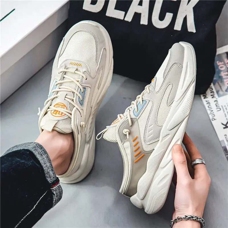 

Men's Summer Casual Canvas Slip-On Shoes Breathable Thick Sole Closed Toe Heel-Less Anti-Slip Athletic Trendy Sneakers