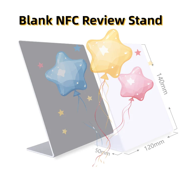 Blank NFC Review Stand NFC215 Chip 504Bytes 13.56MHz Social Media QR Code