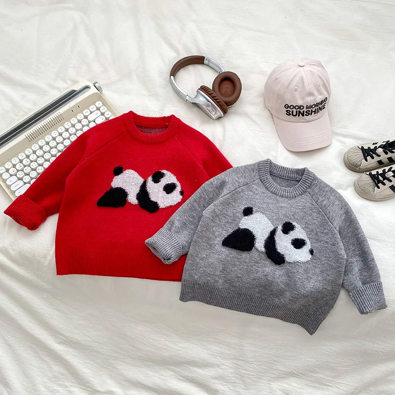 

Children's Sweaters, Autumn and Winter Clothing, Thickened Pullover, Children's Cartoon Base Sweater