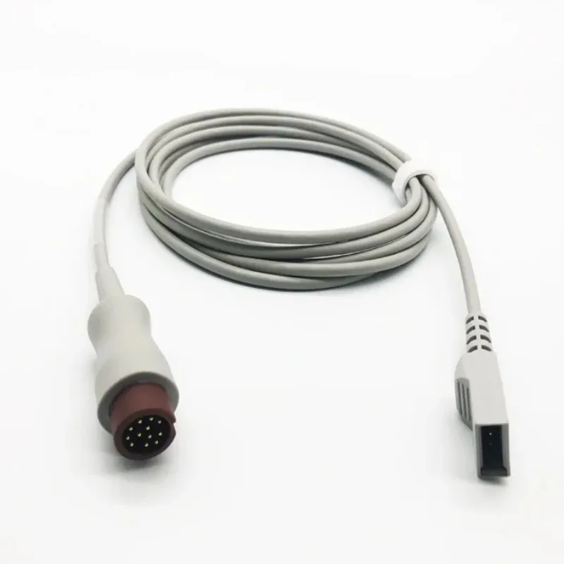 Factory Price of 12 Pin Advanced Invasive Pressure Cable with Sensor Connector for Monitoring Instrument