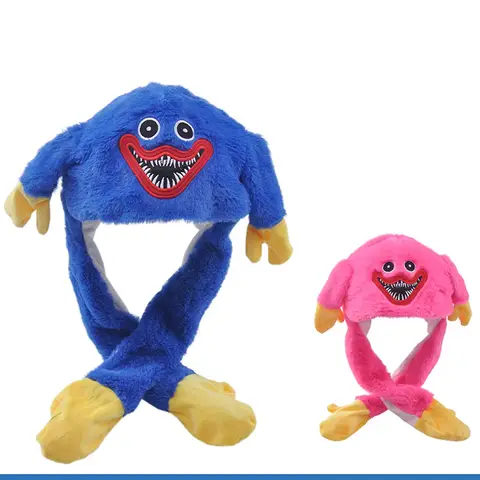 Ear Moving Hat Costume Cosplay Party Funny MovingGame Jumping Up Party Toy Girls Cartoon Plush Toys Gift for Adult Kids