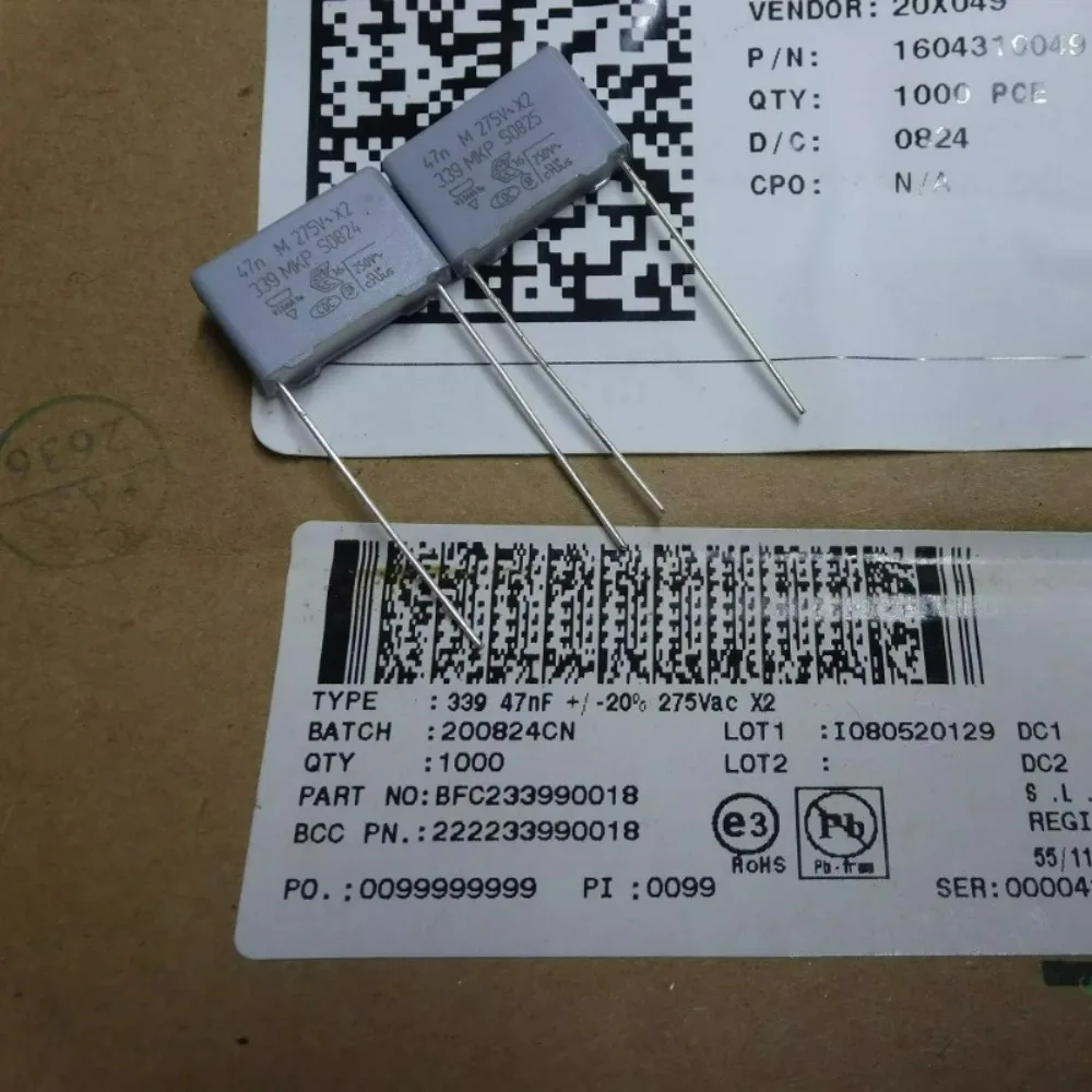 10pcs/lot MKP339 0.047uf 275vAC 47nf 473M Brand New 15mm Film Capacitor BFC233990018