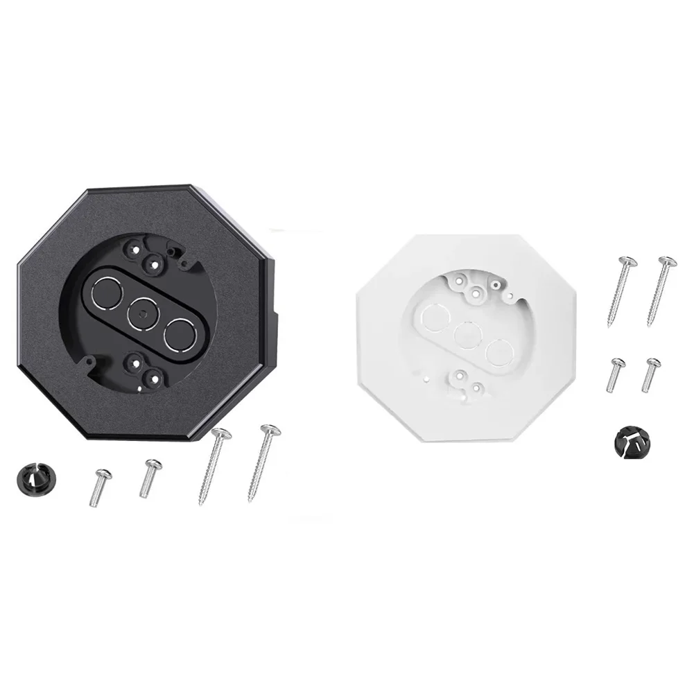 Vertical Siding Kit 168mm 6.61in Octagonal Mounting Kit Outdoor Lighting Applications Patio Lighting Simple Installation