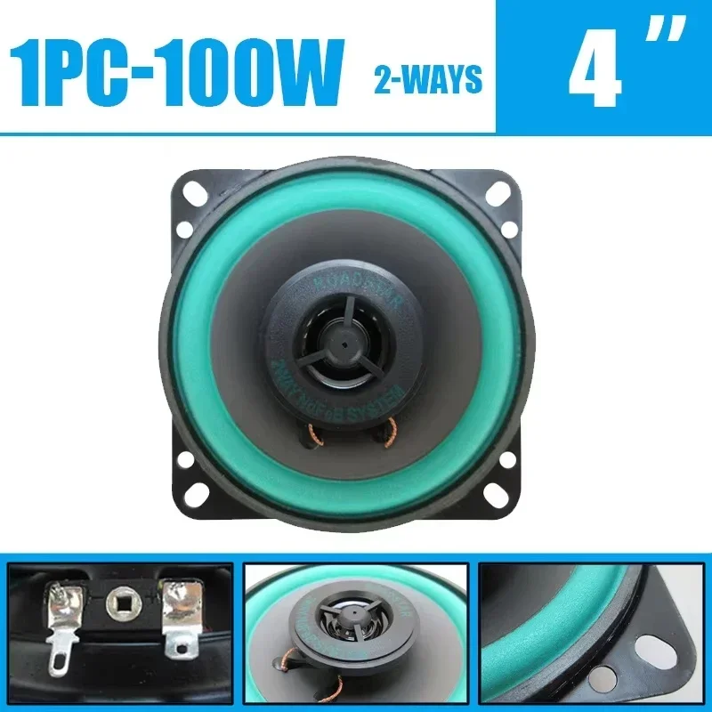 Car Stereo Coaxial Speakers Full Frequency Range 4 Ohm Impedance Sensitivity Dome Tweeter