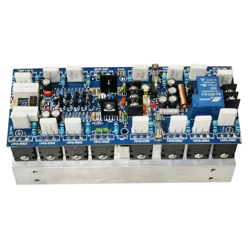 

Mono Amplifier Board In Heatsink High Power Assembled HIFI 1000W TTC5200/TTA1943