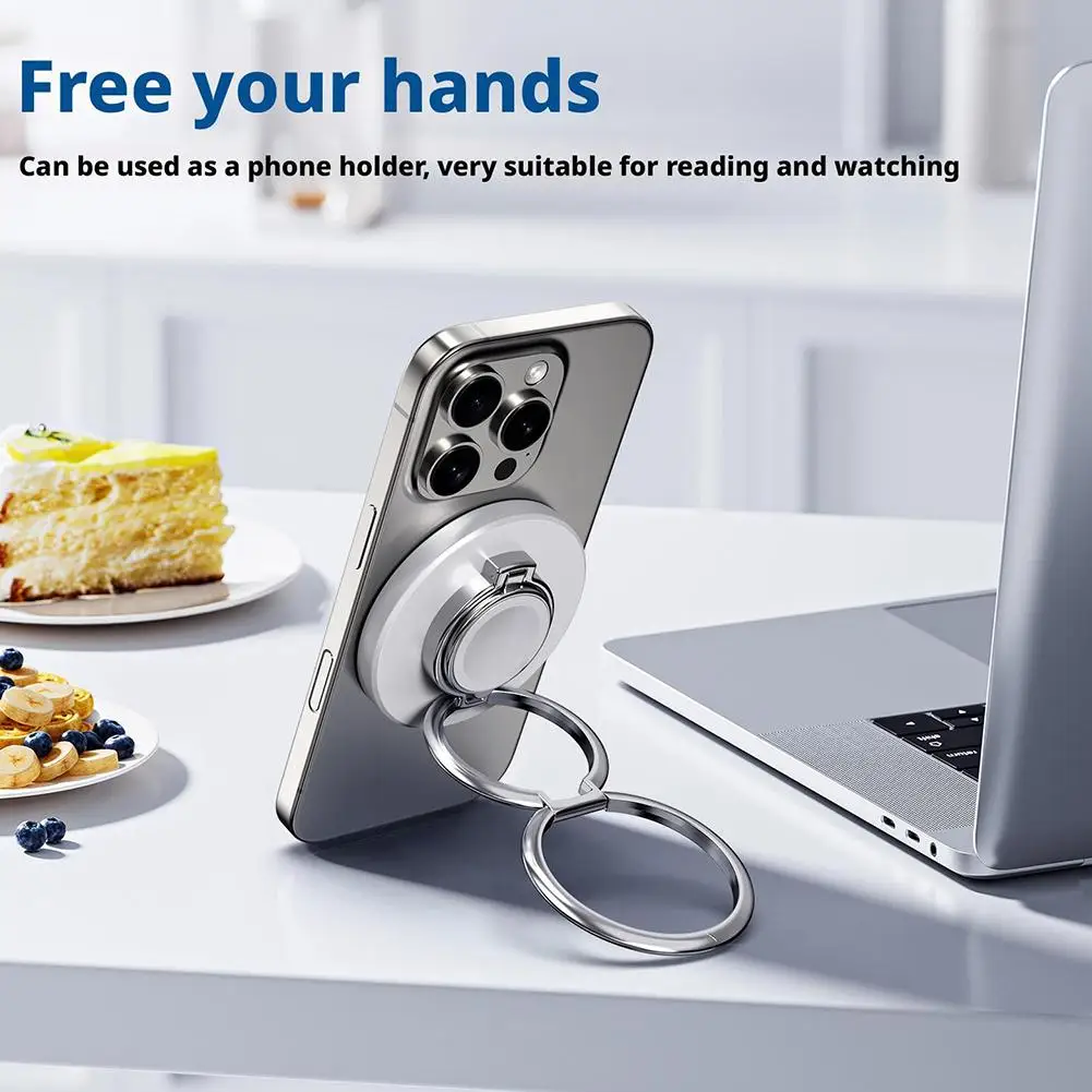 

3 In 1 Magnetic Wireless Charging Phone Holder For Cellphone Grip 15w Wireless Charging Station For Watch Iph L6t8