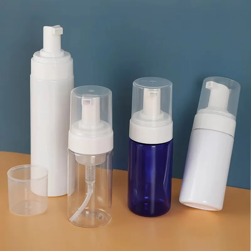 

200pcs Foaming Dispenser Bottle 100ml/150ml/200ml Empty Clear Plastic Foam Pump Bottle Travel Soap Bottle Portable Foam Bottle