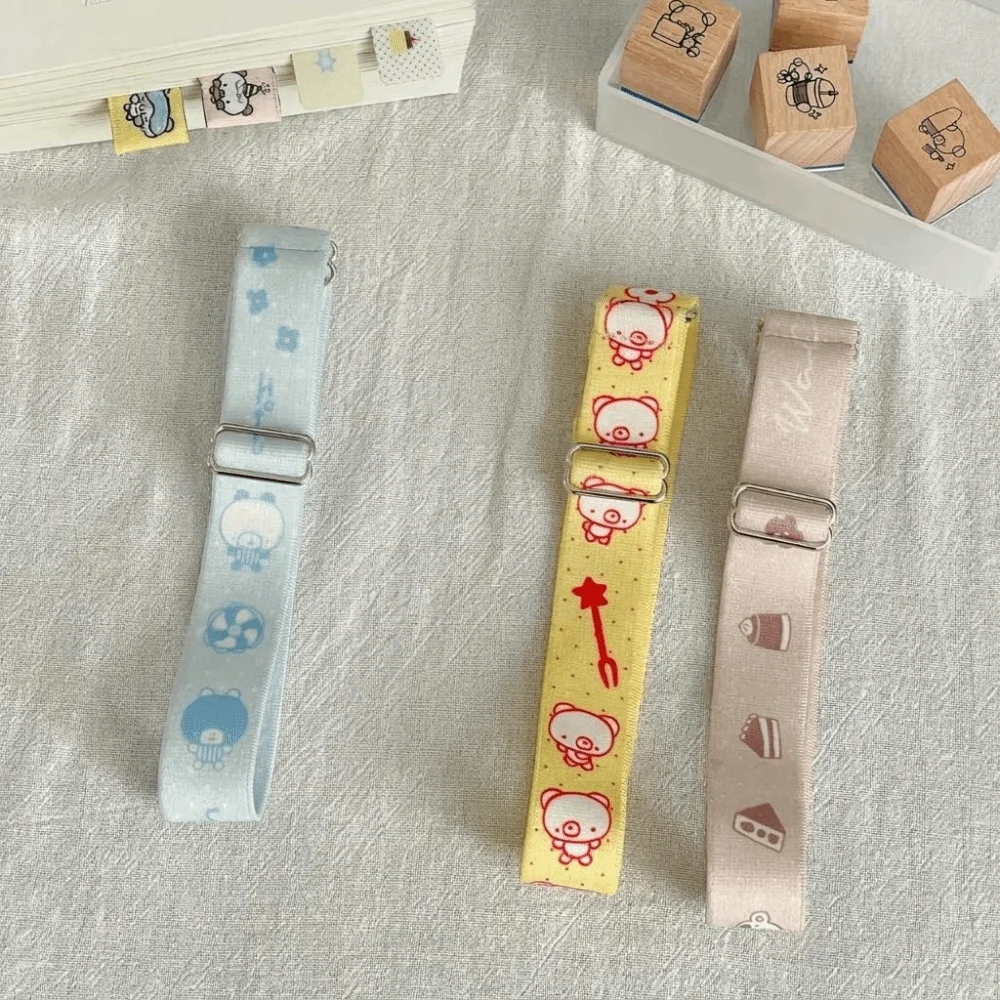 Adjustable Notebook Elastic Strap Elastic Cartoon Journal Anti-Bulging Band Adjustable Planner Strap