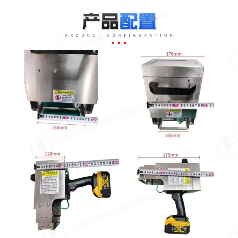 Portable Handheld Electric Marking Machine Lithium Battery Touch Screen Dot Peen Marking Engraver for Metal VIN Code