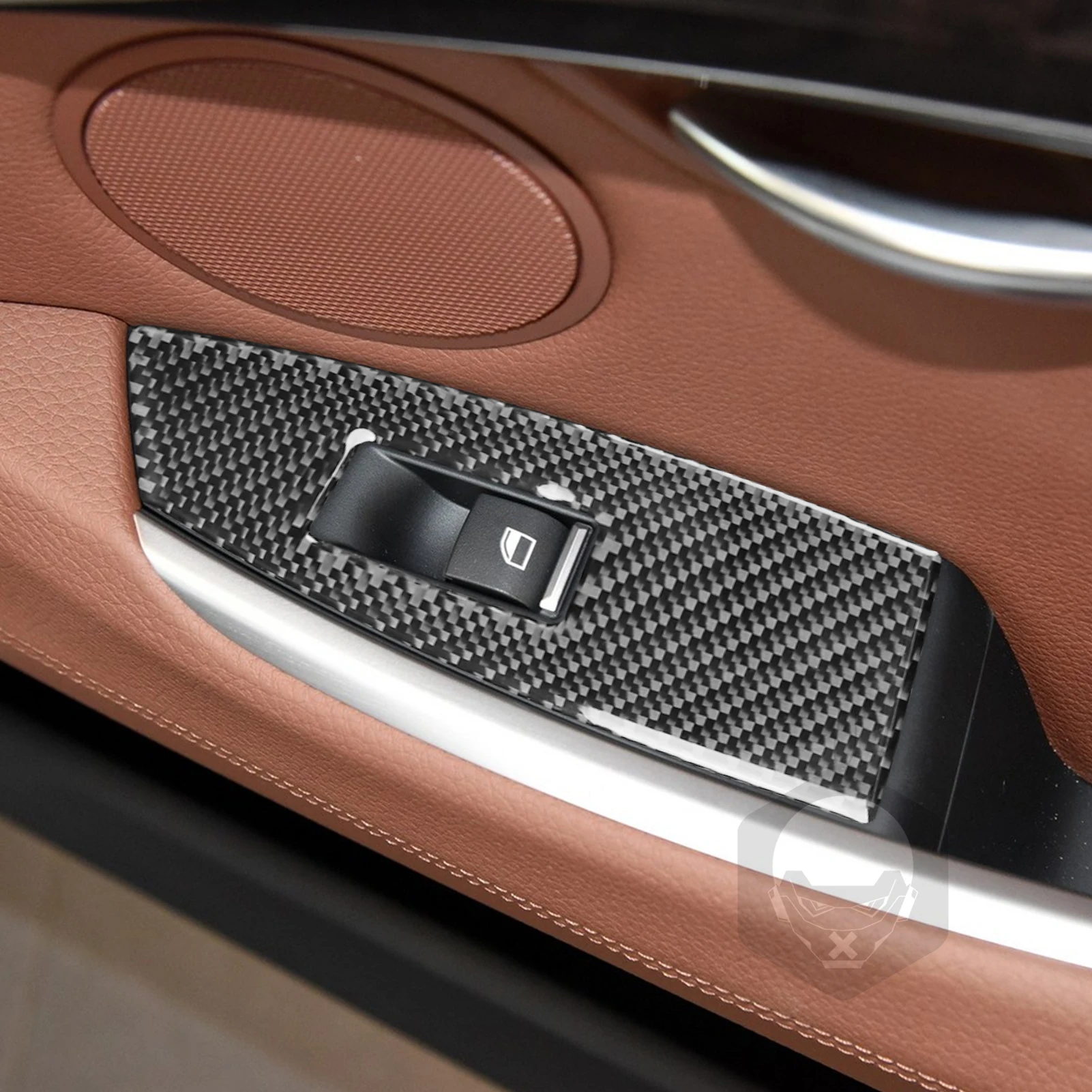 Carbon Fiber Car Accessories Window Lift Trim Cover Soft Sticker For BMW 5 Series GT F07 2010 2011 2012 2013 2014 2015 2016 2017