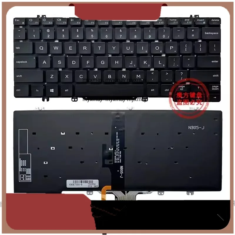 

New US Keyboard for DELL Latitude 3300 5200 5300 7200 3301 7290 5310 7301 Laptop English Keyboard
