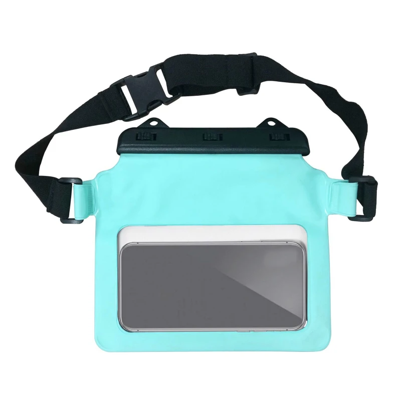 Waterproof Dry Bag Pouch For Phone Bag Adjustable Waist Strap Shoulder Bags Underwater Case For Beach Swimming Boating Fishing